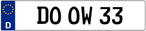 Truck License Plate